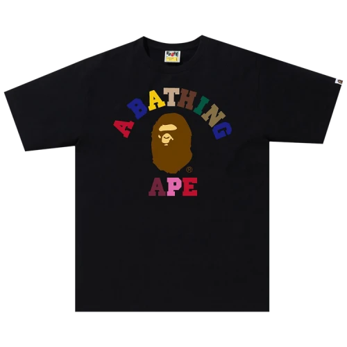 BAPE Colors College Tee 'Black'