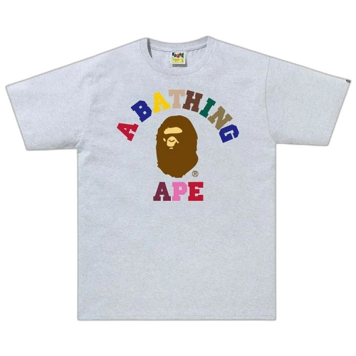 BAPE Colors College Tee 'Gray'