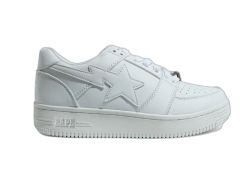 A Bathing Ape Bape Sta Low Triple White