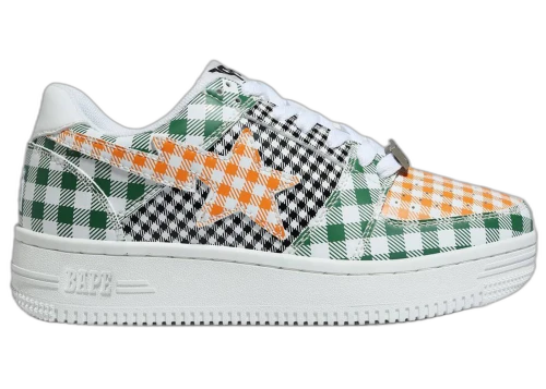 A Bathing Ape Bape Sta Low Gingham Green