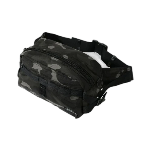 BAPE x Porter Yoshida Color Camo Waist Bag 'Black'