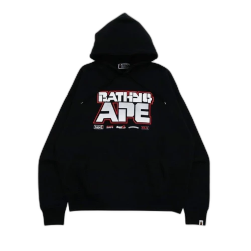 BAPE Graphic #1 Loose Fit Pullover Hoodie 'Black'
