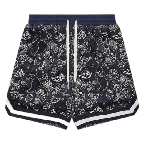 BAPE Silk Basketball Shorts 'Navy'