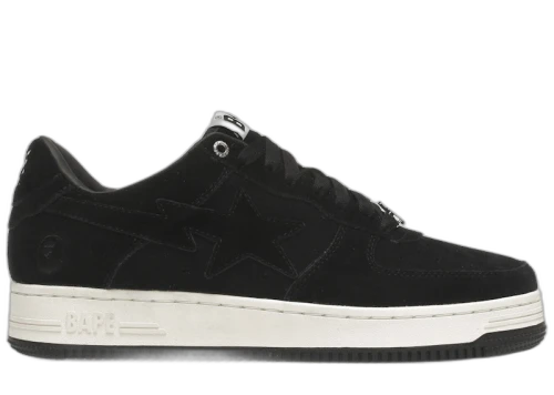 A Bathing Ape Bape Sta Black Suede