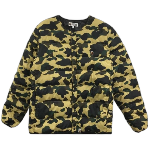 BAPE Camouflage Padded Jacket 'Yellow'