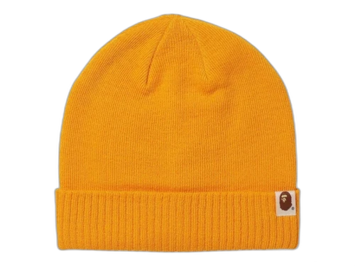 BAPE A Bathing Ape 2Way Knit Cap Yellow