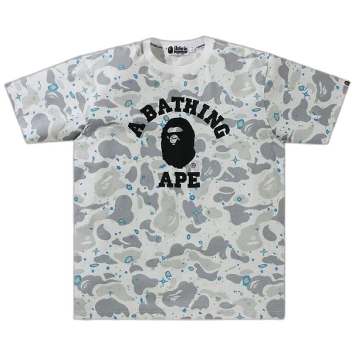 BAPE Space Camo College Tee 'White'