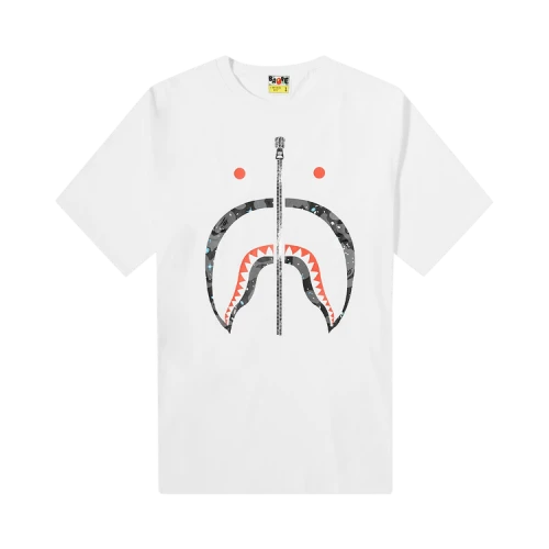 BAPE Space Camo Shark Tee 'White'