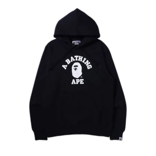BAPE College Pullover Hoodie 'Black'