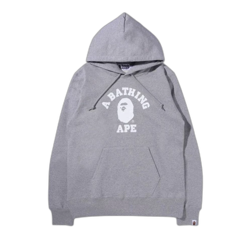 BAPE College Pullover Hoodie 'Grey'