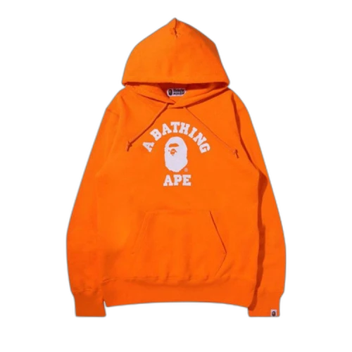 BAPE College Pullover Hoodie 'Orange'