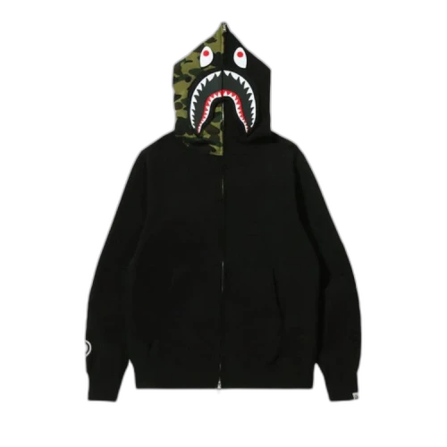 BAPE Detachable Shark Full Zip Hoodie 'Black'