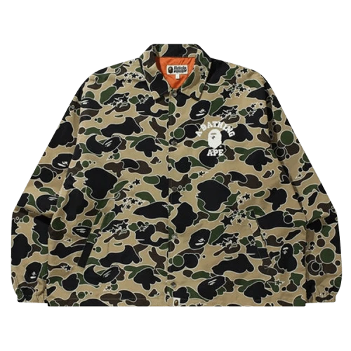 BAPE Sta Camo Relaxed Coach Jacket 'Yellow'
