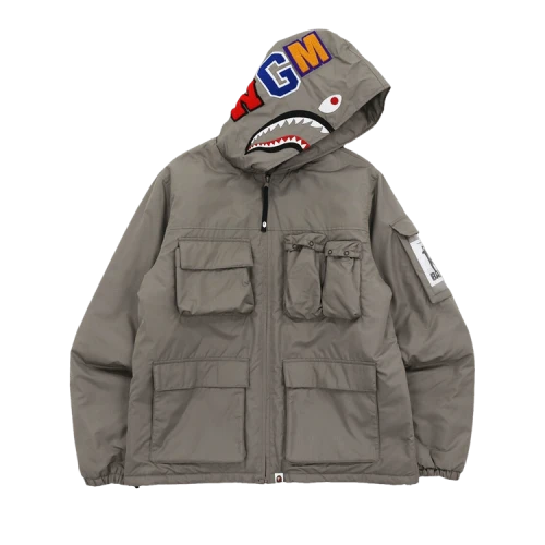 BAPE Multi Pocket Shark Jacket 'Grey'