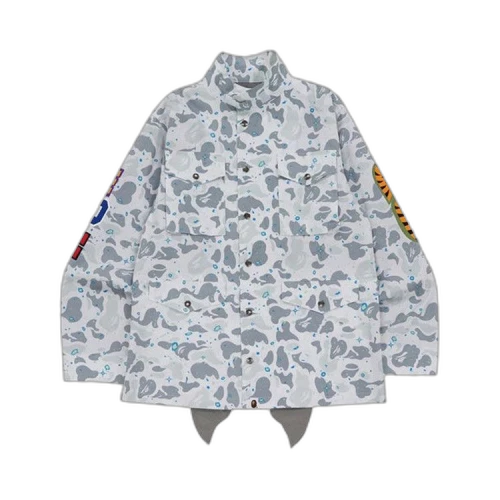 BAPE Space Camo Shark M-65 'White'