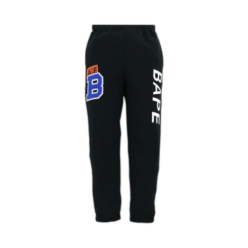 BAPE Patch Sweat Pants 'Black'