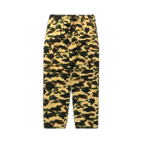 BAPE 1st Camo Wide Fit 6 Pocket Pants 'Yellow'