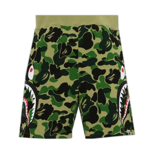 BAPE Big ABC Camo Side Shark Sweat Shorts 'Green'