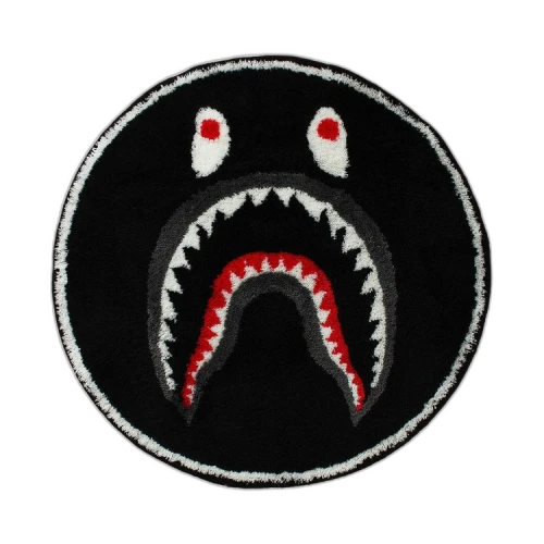 BAPE Shark Rug Mat 'Black'