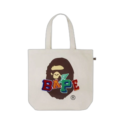 BAPE Patched Tote Bag 'Ivory'