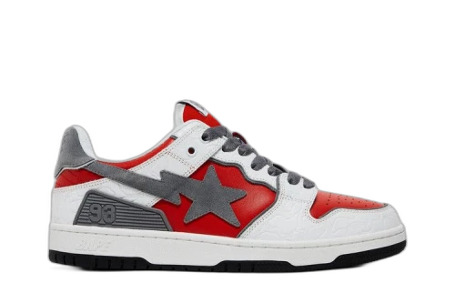 BAPE Sk8 Sta 'White Red'
