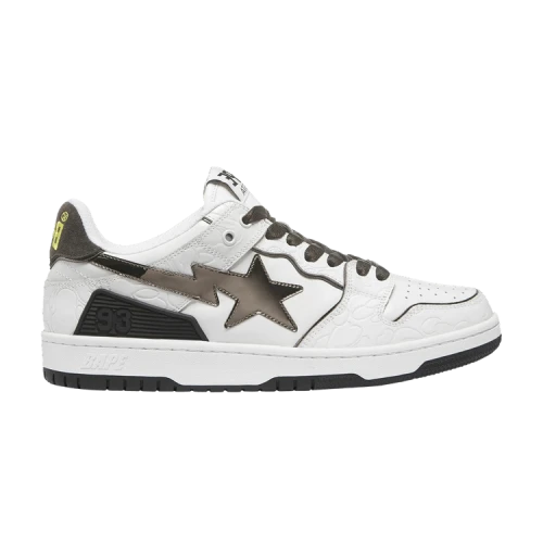 BAPE Sk8 Sta 'White Metallic Silver' (Women's)
