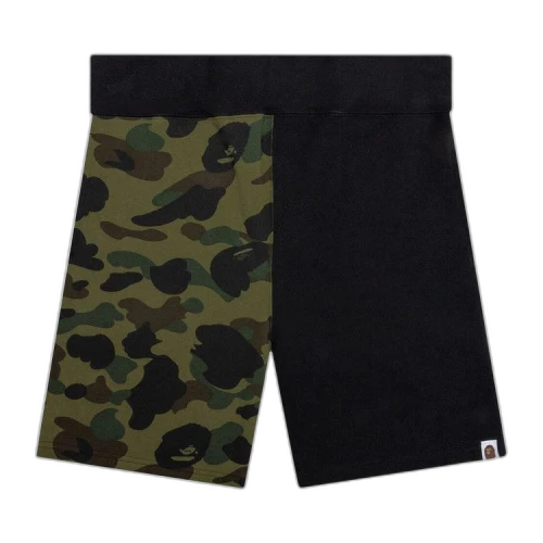 BAPE 1st Camo Back Shark Sweatshorts 'Green'