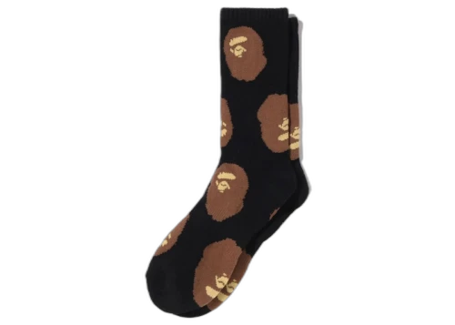 BAPE Ape Head Pattern Socks (SS25) Black