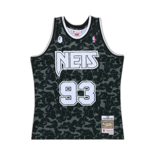 BAPE x Mitchell & Ness New Jersey Nets Jersey 'Black'