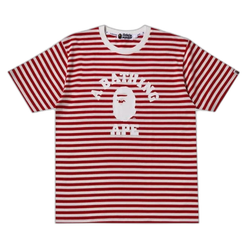 BAPE College Hoop Tee 'Red'