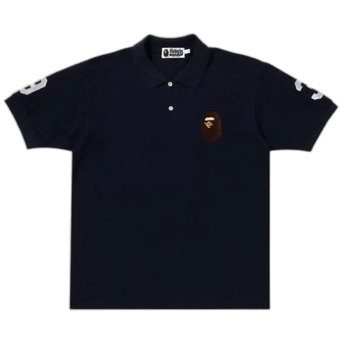 BAPE Large Ape Head Polo 'Navy'