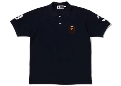 BAPE Large Ape Head Polo Black Brown
