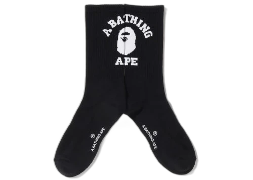 BAPE College Socks (SS22/FW22) Black