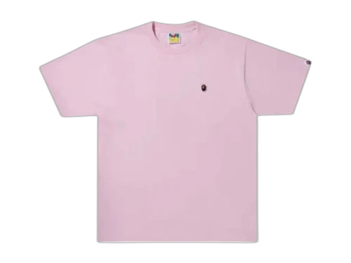 BAPE A Bathing Ape One Point Tee Pink