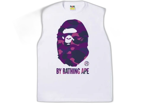 BAPE Color Camo By Bathing Ape Tee (SS22) White Purple