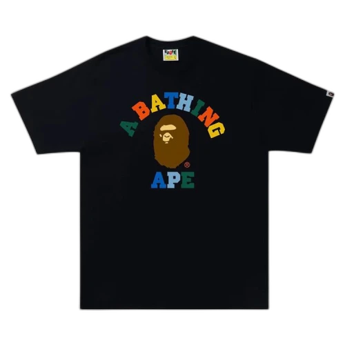 BAPE Colors College Tee 'Black'