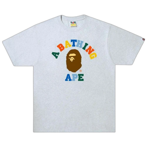 BAPE Colors College Tee 'Grey'