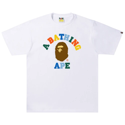 BAPE Colors College Tee 'White'