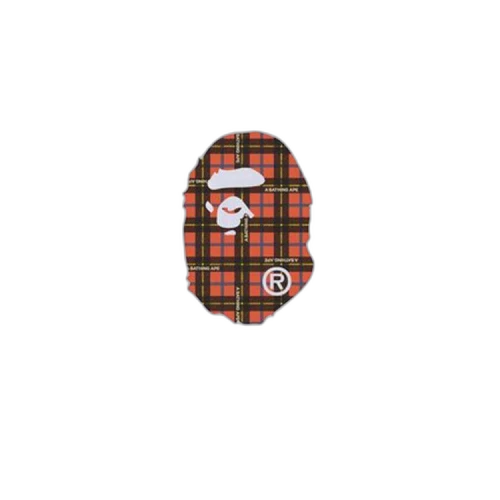 BAPE Logo Check College Tee 'White/Red'