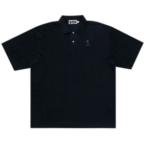 BAPE Ape Head Towelling Polo 'Navy'