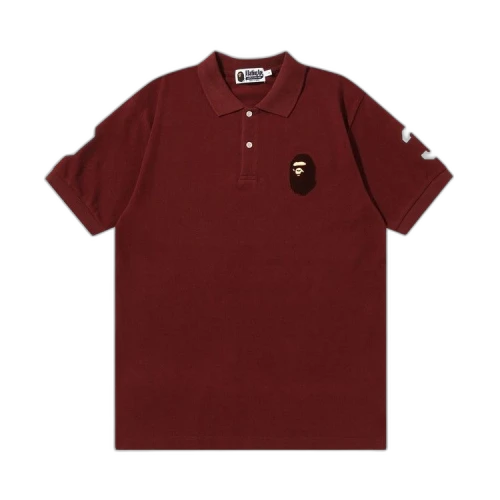 BAPE Large Ape Head Polo 'Burgundy'