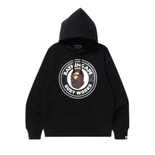 BAPE Busy Works Pullover Hoodie 'Black'