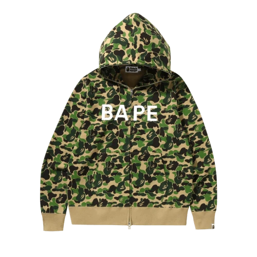BAPE ABC Camo Full Zip Hoodie 'Green'