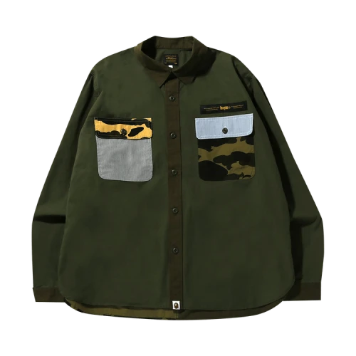 BAPE Military Crazy Pattern Relaxed Fit Shirt 'Multicolor'