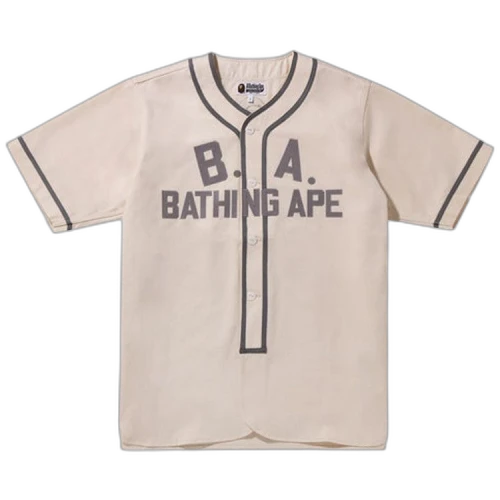 BAPE Baseball Shirt 'Ivory'