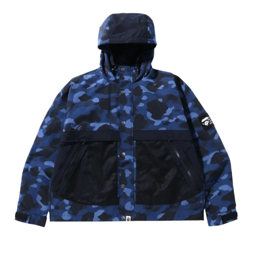 BAPE Color Camo Relaxed Fit Hoodie Jacket 'Navy'