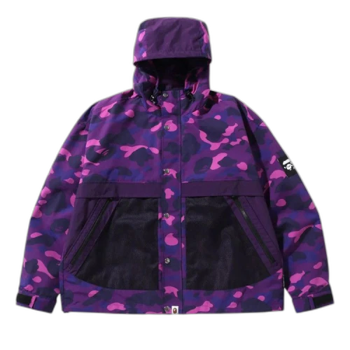BAPE Color Camo Relaxed Fit Hoodie Jacket 'Purple'