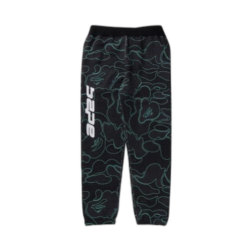 BAPE Text Code Camo Sweatpants 'Black'