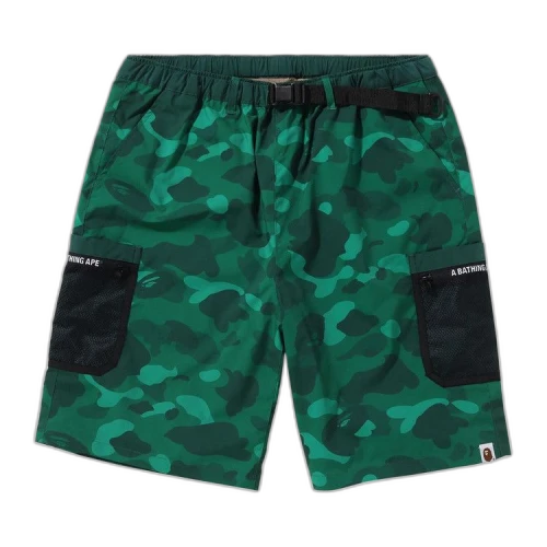BAPE Color Camo Mesh Pocket Shorts 'Green'
