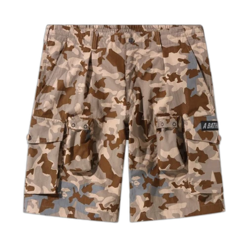 BAPE Sand Camo Multi Pocket Wide Fit Shorts 'Beige'